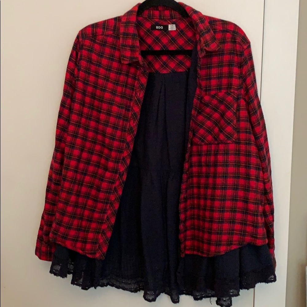 BDG fall/winter flannel with lace detailing